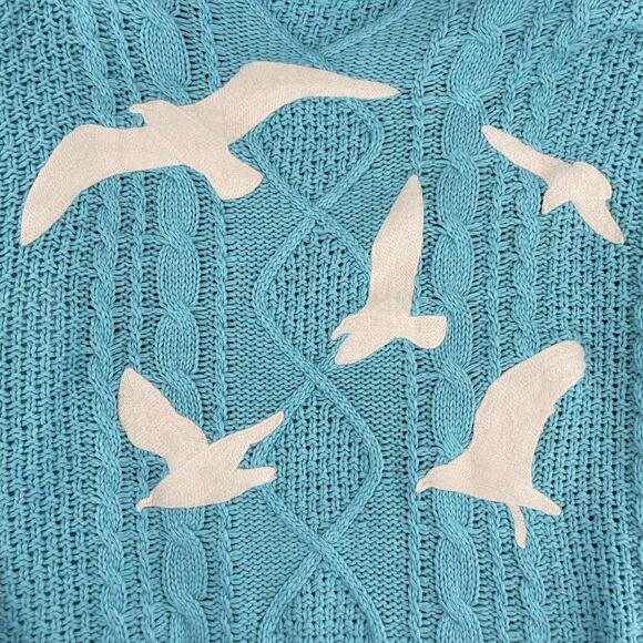 Taylor Swift Blue Cable Knit Cardigan - Picture 3 of 9